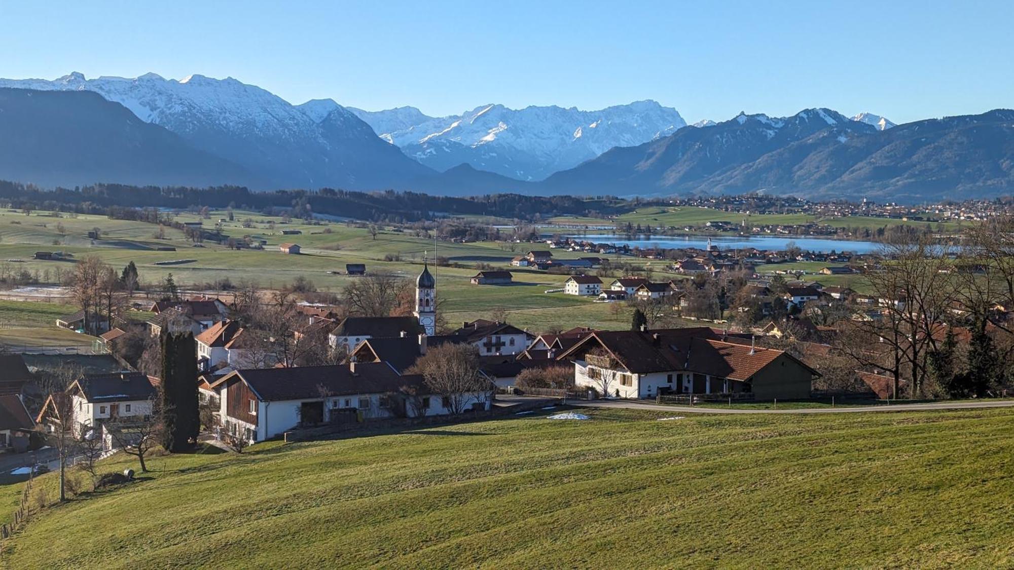Liboria I Traumhafte Ferienwohnung In Aidling Am Riegsee Mit Atemberaubendem Panoramablick! المظهر الخارجي الصورة